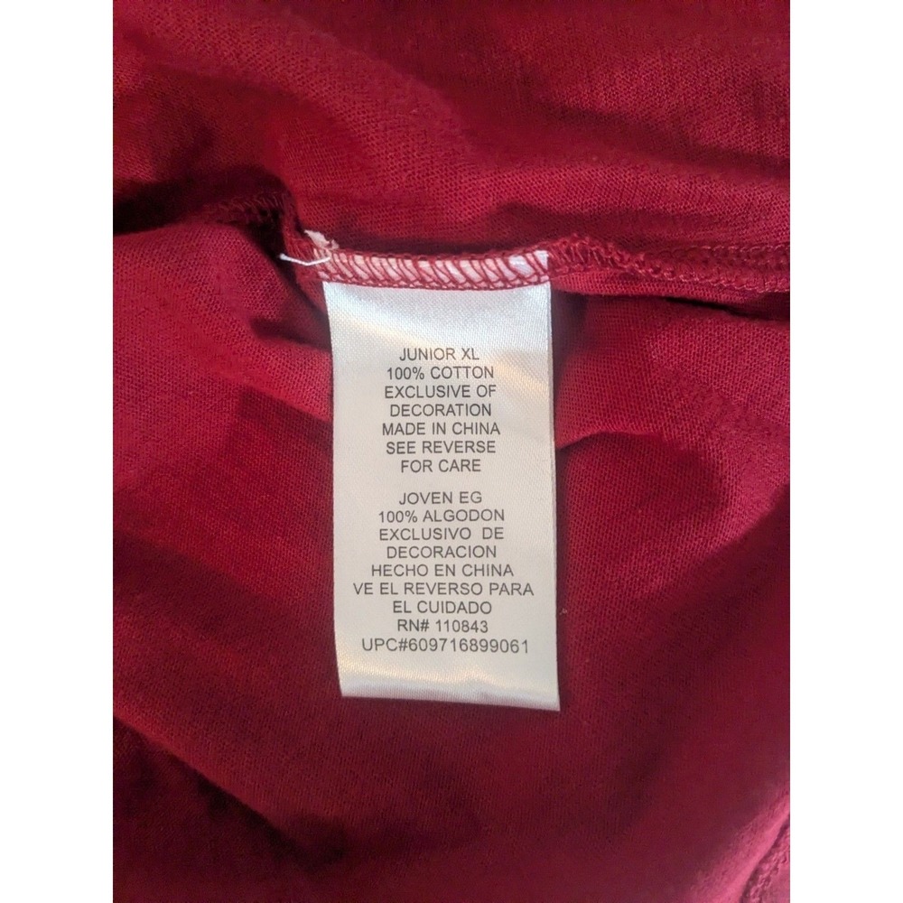 LEI Jrs XL Red Y2K Boho Babydoll top Crochet Lace Sleeveless Empire Waist Tie - Picture 6 of 6